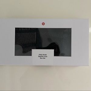 Lululemon Daily Stride Sparkle Crew Socks box set